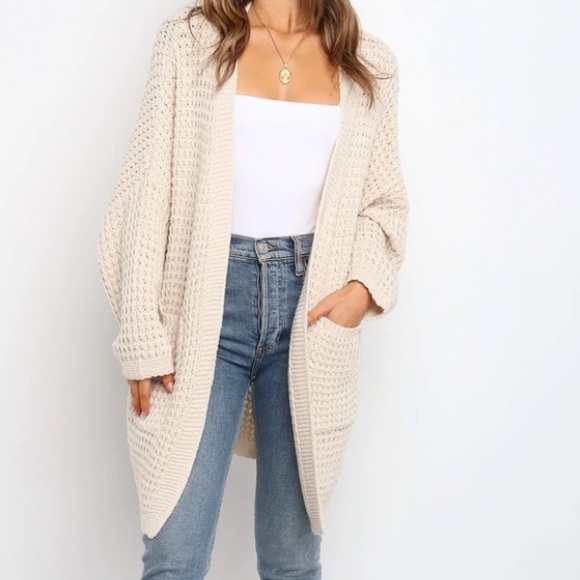 LEYONIE CARDIGAN - CREAM - Picture 3 of 9